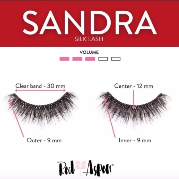 Red Aspen Sandra Reusable Silk Lashes - Picture 2 of 3